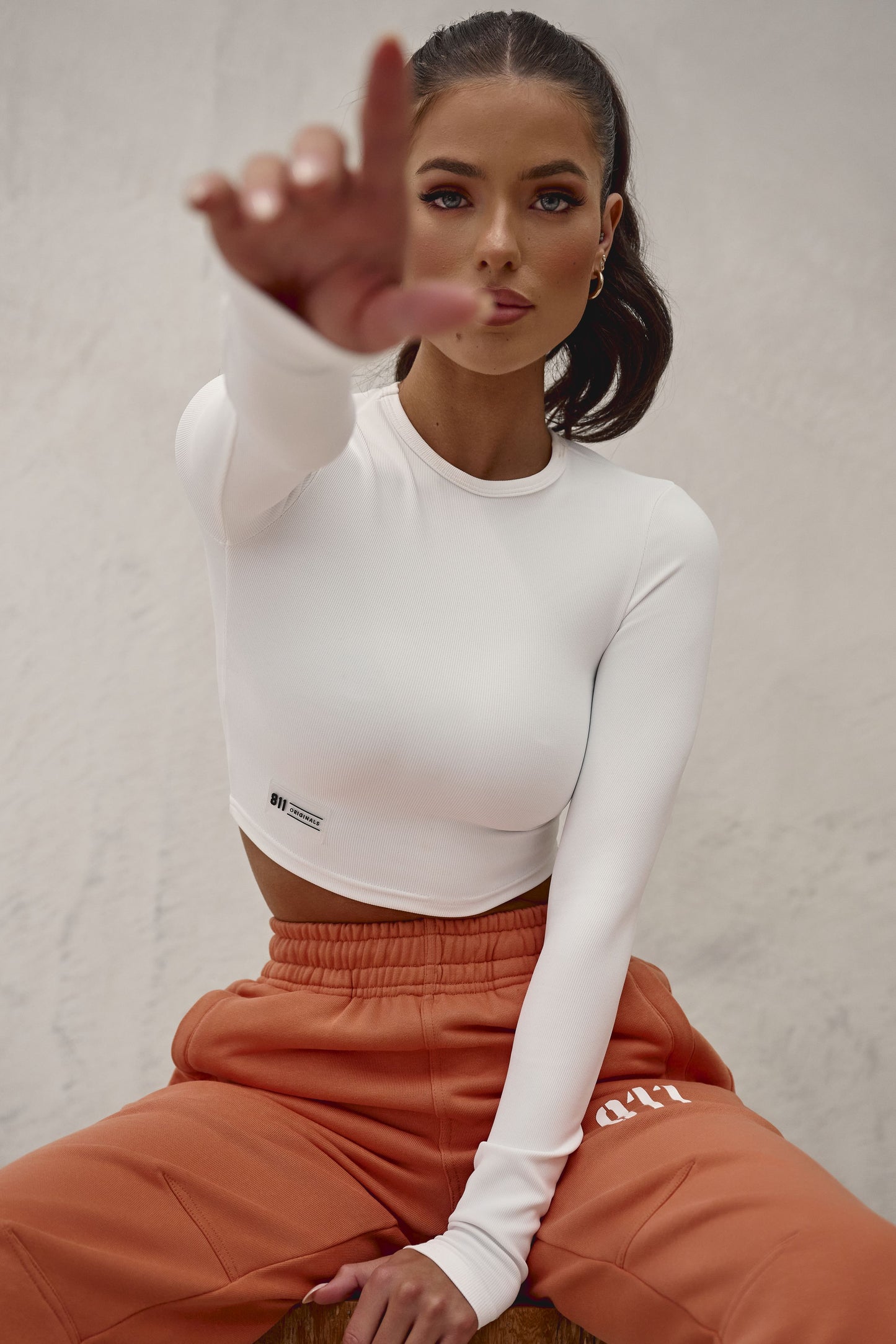 MIA LONG SLEEVE CROPPED TOP