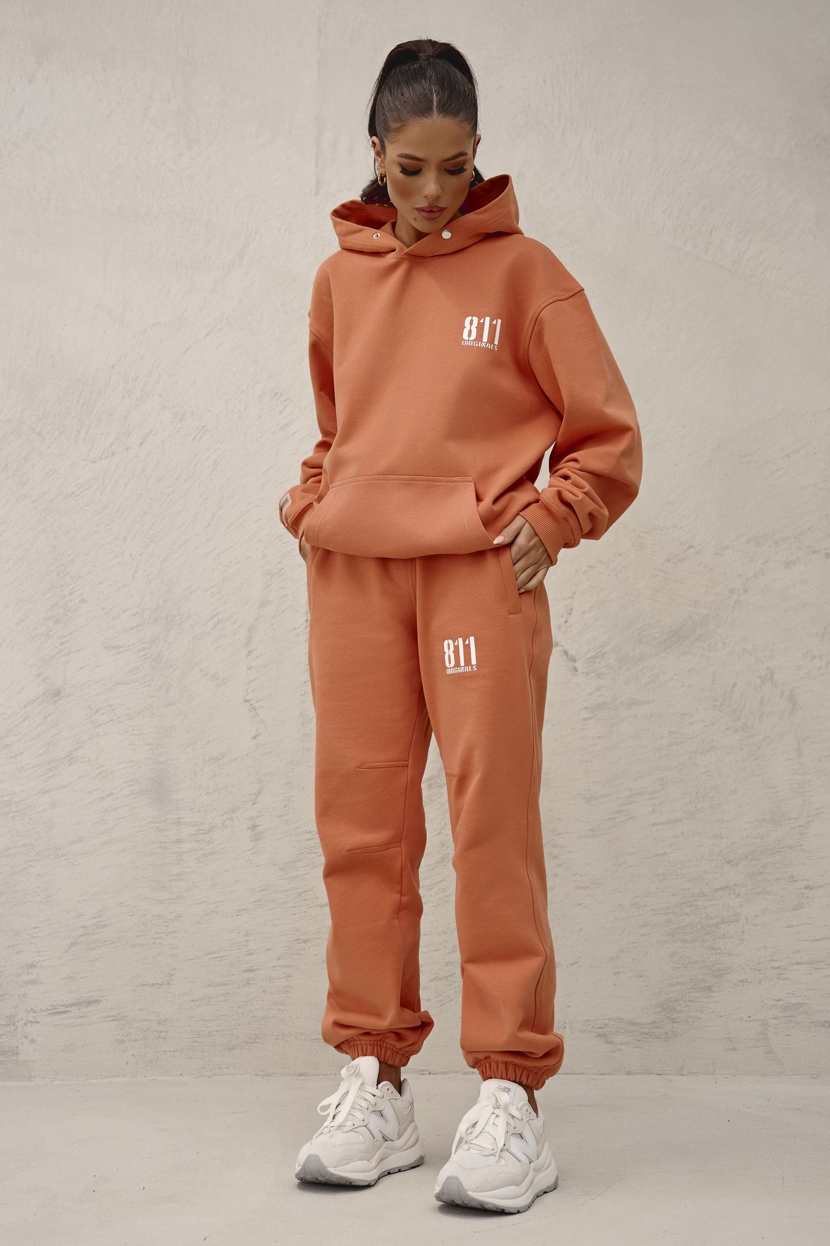 Boy's Color Block Stitching Outfit Hoodie Track Pants Set - Temu